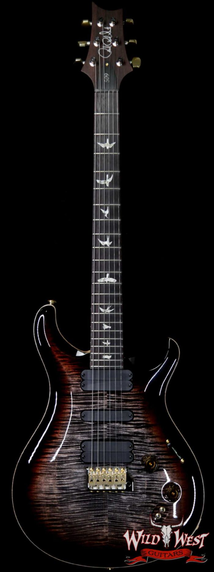 Paul Reed Smith PRS Core Model Flame 10 Top 509 Rosewood Fingerboard Charcoal Tricolor Burst - Image 1