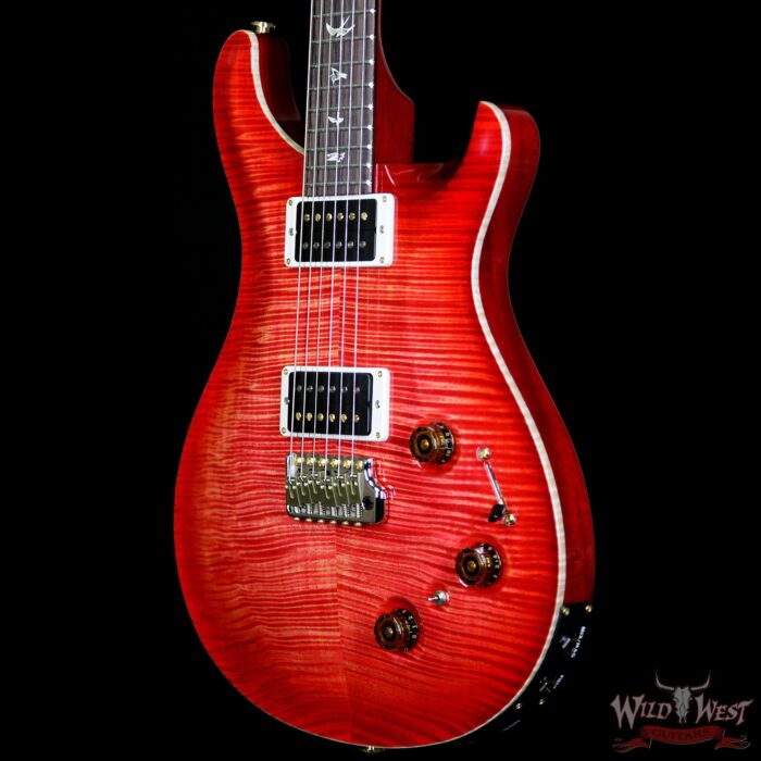 Paul Reed Smith PRS 10 Top Flame Maple Top Custom 22 Piezo P22 Rosewood Fretboard Blood Orange - Image 2