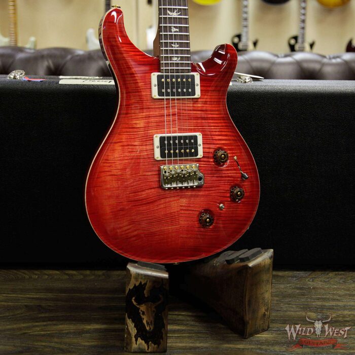 Paul Reed Smith PRS 10 Top Flame Maple Top Custom 22 Piezo P22 Rosewood Fretboard Blood Orange - Image 12