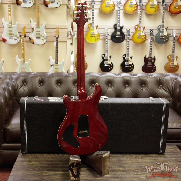 Paul Reed Smith PRS 10 Top Flame Maple Top Custom 22 Piezo P22 Rosewood Fretboard Blood Orange - Image 13