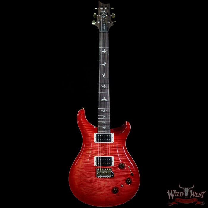 Paul Reed Smith PRS 10 Top Flame Maple Top Custom 22 Piezo P22 Rosewood Fretboard Blood Orange - Image 4