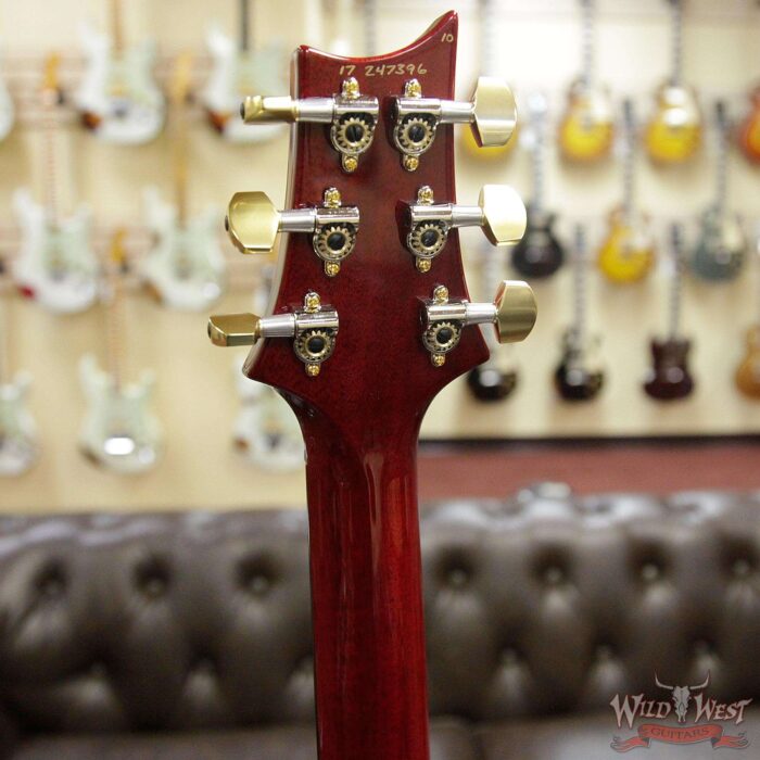 Paul Reed Smith PRS 10 Top Flame Maple Top Custom 22 Piezo P22 Rosewood Fretboard Blood Orange - Image 9