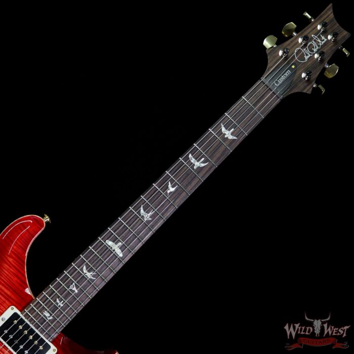Paul Reed Smith PRS 10 Top Flame Maple Top Custom 22 Piezo P22 Rosewood Fretboard Blood Orange - Image 8
