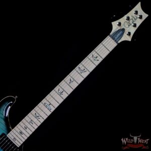 PRS Core 10 Top Custom 24 Flame Maple Top Neck & Board 58/15 LT PUs Blue Fade Smokeburst - Image 4