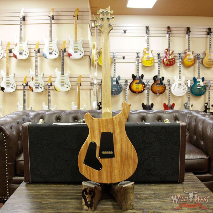 2018 PRS Wood Library 10 Top Custom 24 Flame Top Korina Neck Cocobolo Board Blue Fade - Image 15