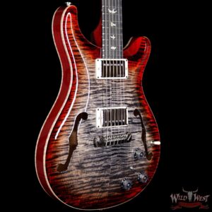 PRS Paul Reed Smith 10 Top Hollowbody II HB2 Piezo Flame Maple Ebony Fretboard Charcoal Cherry Burst - Image 4