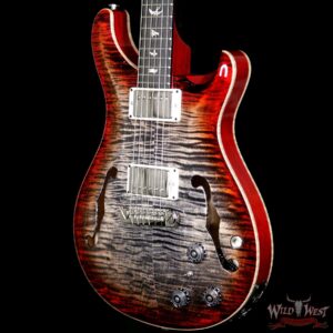 PRS Paul Reed Smith 10 Top Hollowbody II HB2 Piezo Flame Maple Ebony Fretboard Charcoal Cherry Burst - Image 2