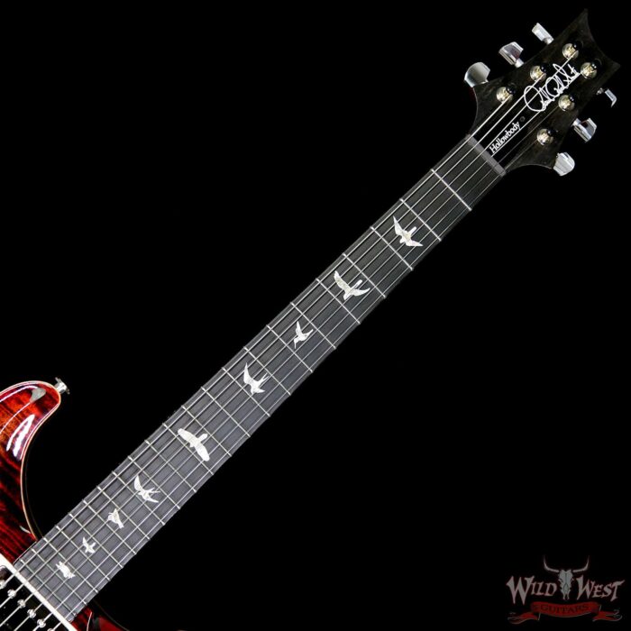 PRS Paul Reed Smith 10 Top Hollowbody II HB2 Piezo Flame Maple Ebony Fretboard Charcoal Cherry Burst - Image 9