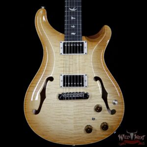 PRS Paul Reed Smith Flame Maple 10 Top Hollowbody II HB2 Piezo Ebony Fretboard Vintage Natural - Image 3