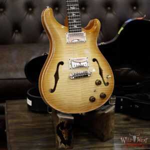 PRS Paul Reed Smith Flame Maple 10 Top Hollowbody II HB2 Piezo Ebony Fretboard Vintage Natural - Image 13