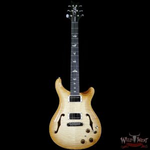 PRS Paul Reed Smith Flame Maple 10 Top Hollowbody II HB2 Piezo Ebony Fretboard Vintage Natural - Image 5