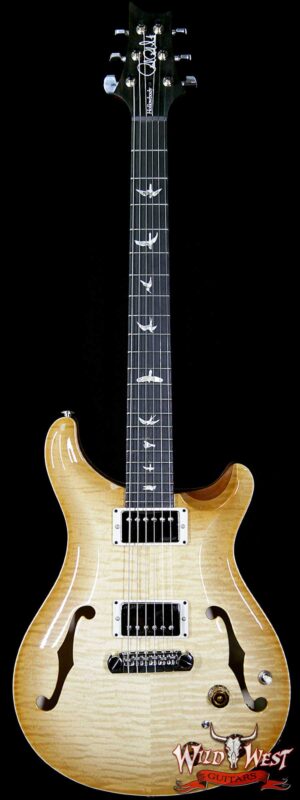 PRS Paul Reed Smith Flame Maple 10 Top Hollowbody II HB2 Piezo Ebony Fretboard Vintage Natural