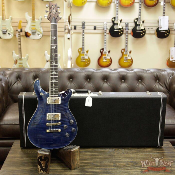 PRS Paul Reed Smith Flame Maple 10 Top McCarty 594 Rosewood Fretboard Sparkle Blue Back Whale Blue - Image 12
