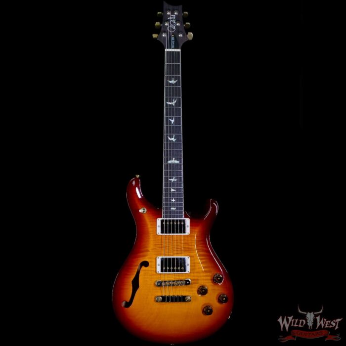 PRS Core 10 Top Flame Maple McCarty 594 Semi-Hollow Rosewood Fingerboard Dark Cherry Burst Wrap - Image 3