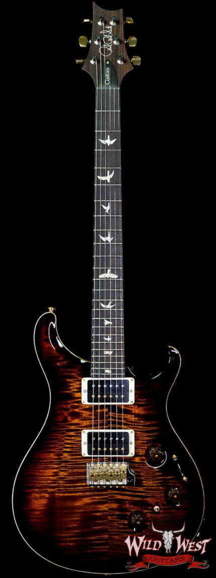 Paul Reed Smith PRS Core 10 Top Custom 24 Piezo P24 Flame Maple Rosewood Fingerboard Black Gold Burst