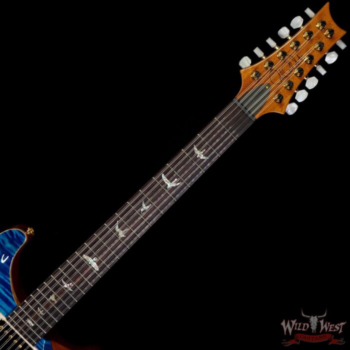 Paul Reed Smith PRS Core Flame Maple Top Hollowbody I HB1 12-String Rosewood Fingerboard Aquamarine - Image 4