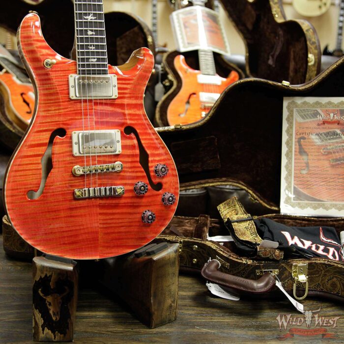 PRS Wild West Guitars 20th Anniversary Limited Run # 11 of 40 Wood Library Artist Package McCarty 594 Hollowbody II Salmon(Private Stock Color) - Image 12