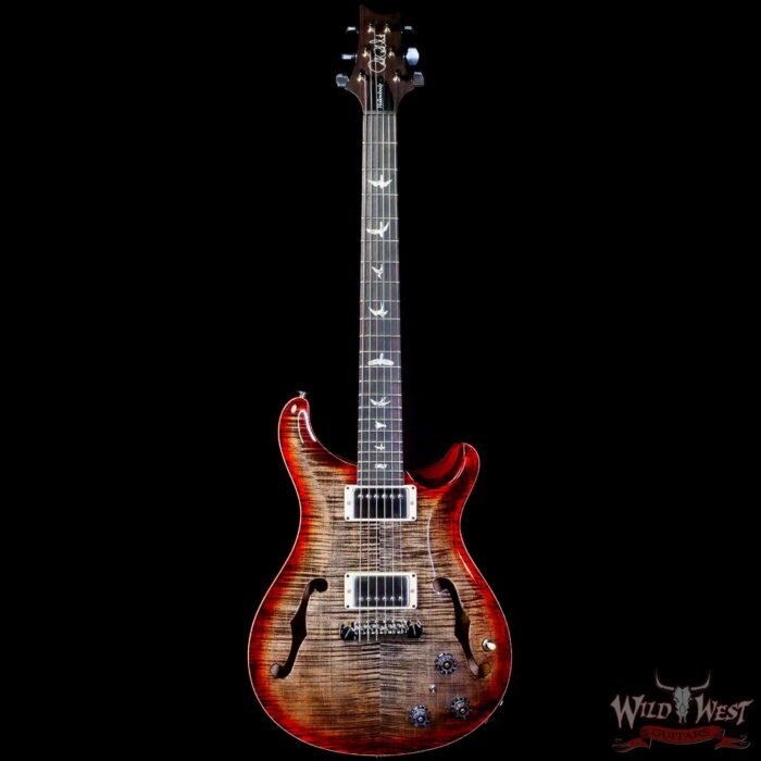 Paul Reed Smith PRS Core Series Hollowbody II Piezo HB2 Charcoal Cherry Burst - Image 3
