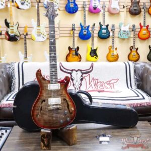 Paul Reed Smith PRS Core Series Hollowbody II Piezo HB2 Charcoal Cherry Burst - Image 6