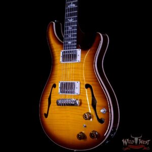 Paul Reed Smith PRS Core Flame Top Hollowbody II Piezo HB2 Rosewood Fingerboard Tobacco Burst - Image 2