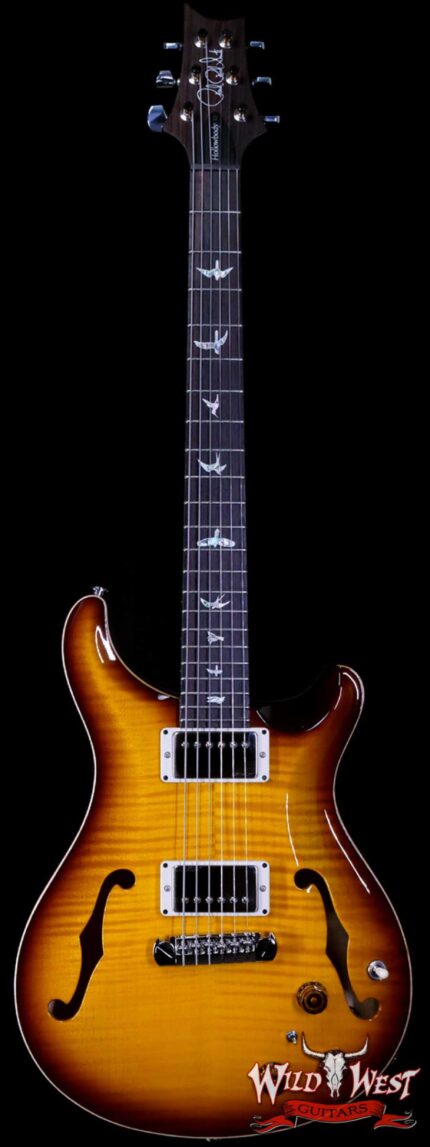 Paul Reed Smith PRS Core Flame Top Hollowbody II Piezo HB2 Rosewood Fingerboard Tobacco Burst