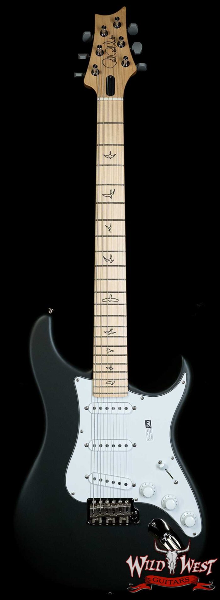 Paul Reed Smith PRS John Mayer Signature Model Silver Sky Maple Fingerboard Faded Black Tee Satin (2024 NEW COLOR) 7.60 LBS - Image 1