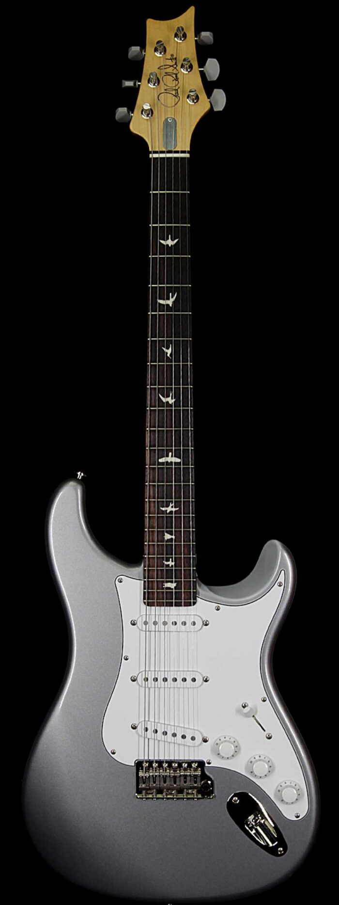 2018 Paul Reed Smith PRS John Mayer Signature Model Silver Sky Maple Neck Rosewood Board Tungsten ( Silver ) - Image 1