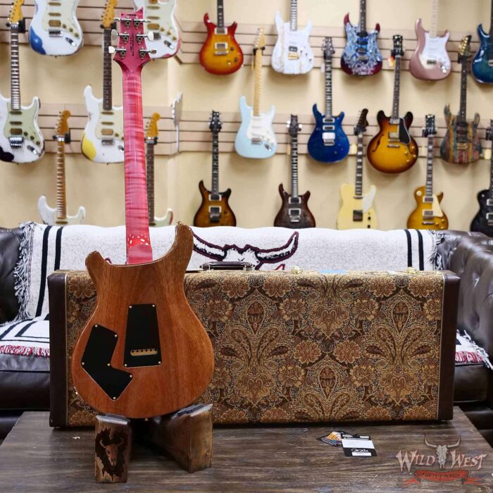 Paul Reed Smith PRS Wood Library 10 Top Quilt Modern Eagle V ME5 Flame Maple Neck Brazilian Rosewood Board Bonnie Pink 7.90 LBS (US Only / No International Shipping) - Image 9