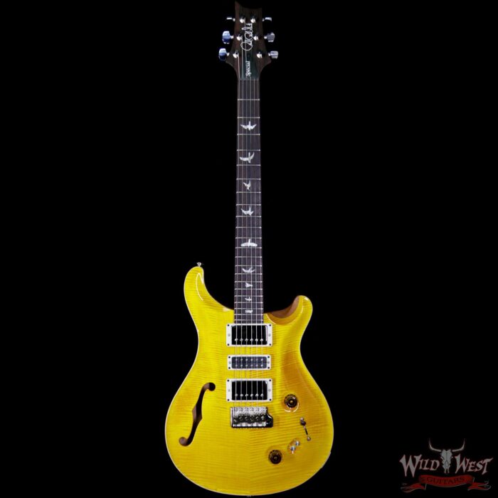 Paul Reed Smith PRS Limited Edition Special 22 Semi-Hollow East Indian Rosewood Board Santana Yellow - Image 3