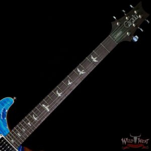Paul Reed Smith PRS Core Model Custom 24 Piezo P24 Flame Maple Top Indian Rosewood Fingerboard Blue Matteo - Image 4