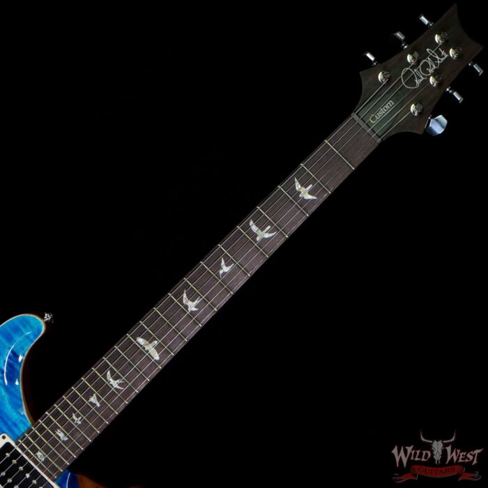 Paul Reed Smith PRS Core Model Custom 24 Piezo P24 Flame Maple Top Indian Rosewood Fingerboard Blue Matteo - Image 4