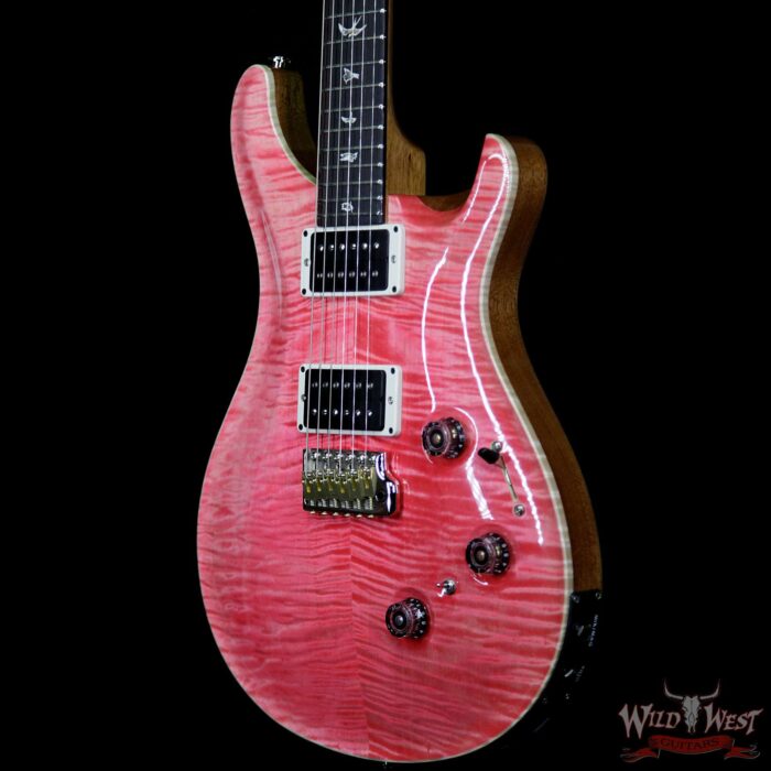 Paul Reed Smith PRS Custom 24 Piezo P24 Flame Maple Top Rosewood Fingerboard Bonnie Pink - Image 2