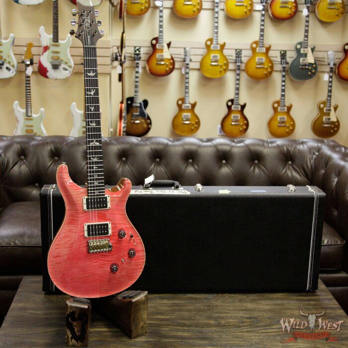 Paul Reed Smith PRS Custom 24 Piezo P24 Flame Maple Top Rosewood Fingerboard Bonnie Pink - Image 11