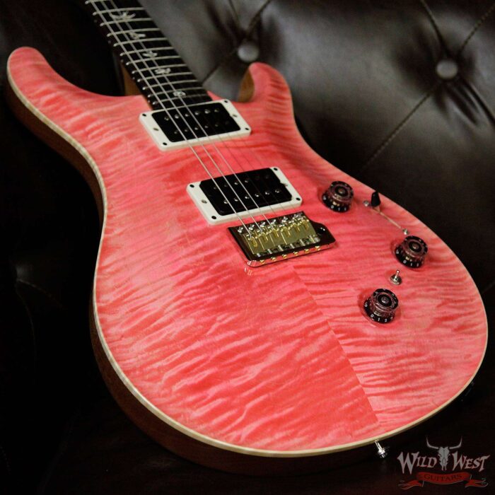 Paul Reed Smith PRS Custom 24 Piezo P24 Flame Maple Top Rosewood Fingerboard Bonnie Pink - Image 15