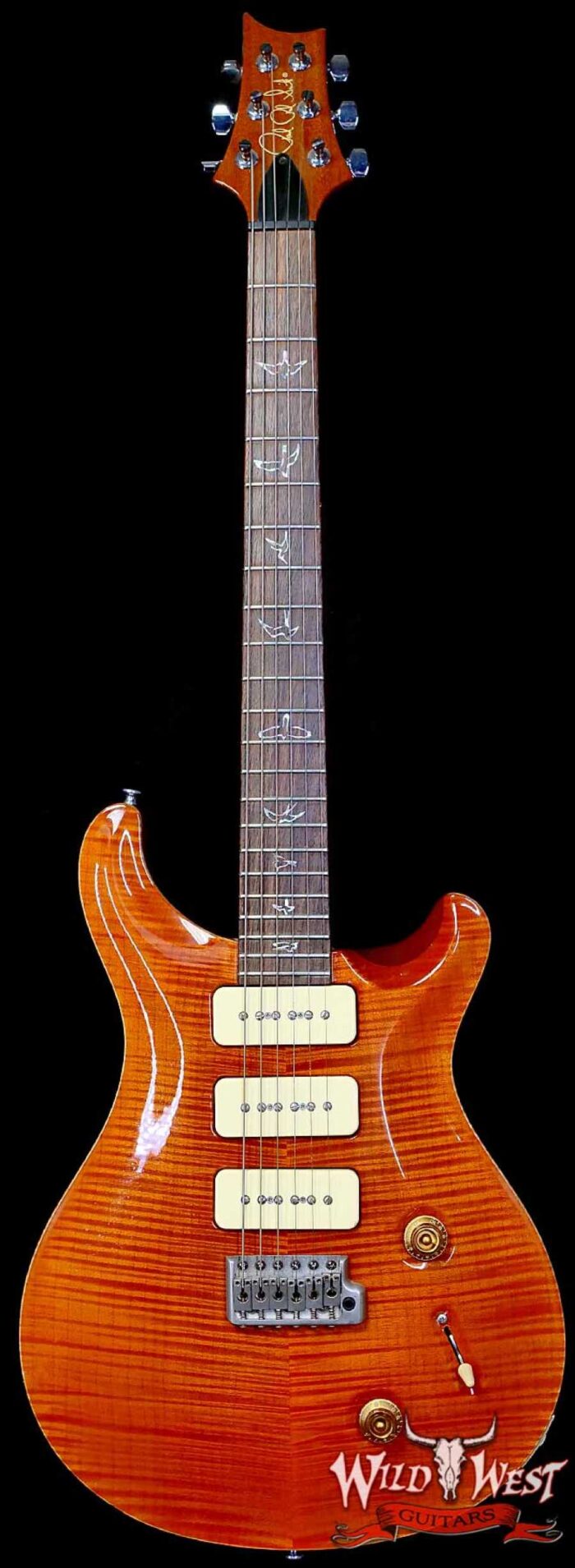 2008 Paul Reed Smith PRS Experience 10 Top Custom 22 Soapbar Triple P90 Rosewood Fingerboard Amber 8.10 LBS - Image 1