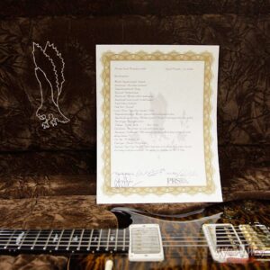 PRS Private Stock 6049 Singlecut Tremolo Brazilian Rosewood Neck Ebony Board Tiger Eye Smoked Burst - Image 17