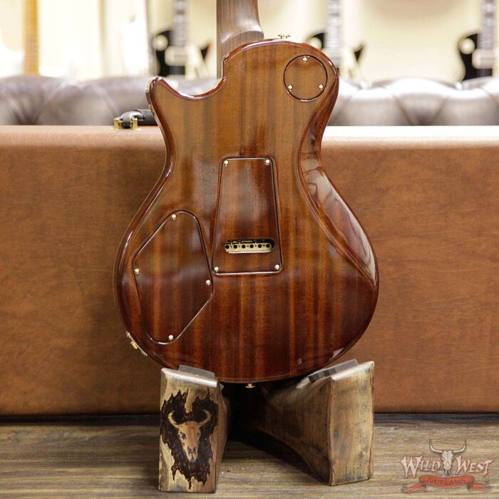 PRS Private Stock 6049 Singlecut Tremolo Brazilian Rosewood Neck Ebony Board Tiger Eye Smoked Burst - Image 16