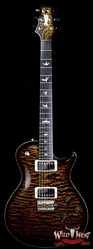PRS Private Stock 6049 Singlecut Tremolo Brazilian Rosewood Neck Ebony Board Tiger Eye Smoked Burst