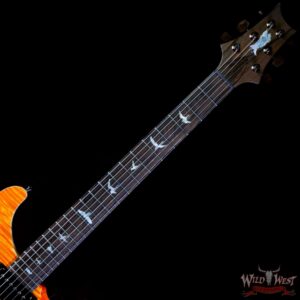 Paul Reed Smith PRS Private Stock PS#10083 Limited Edition Special Semi-Hollow Black Limba Back & Neck Ziricote Board Citrus Glow - Image 4