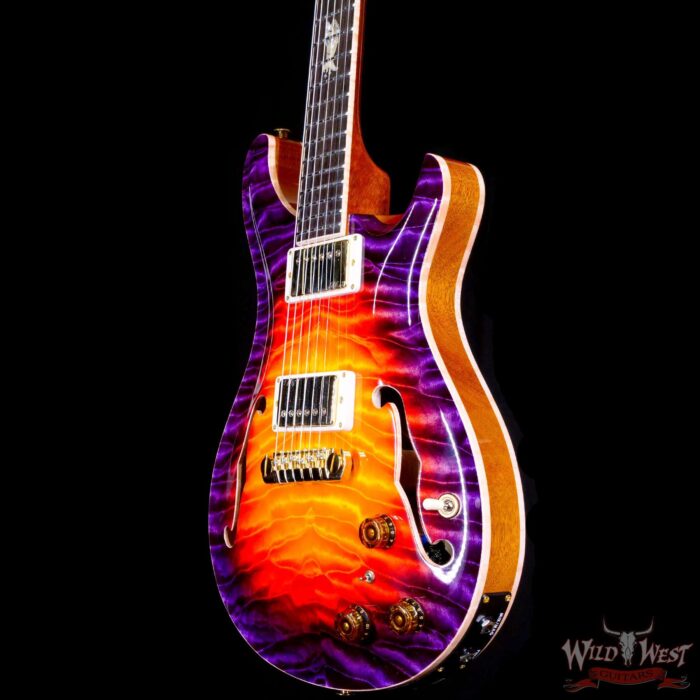 Paul Reed Smith PRS Private Stock # 10383 Quilt Top McCarty 594 Hollowbody II Piezo Brazilian Rosewood Fingerboard Indian Ocean Sunset - Image 2