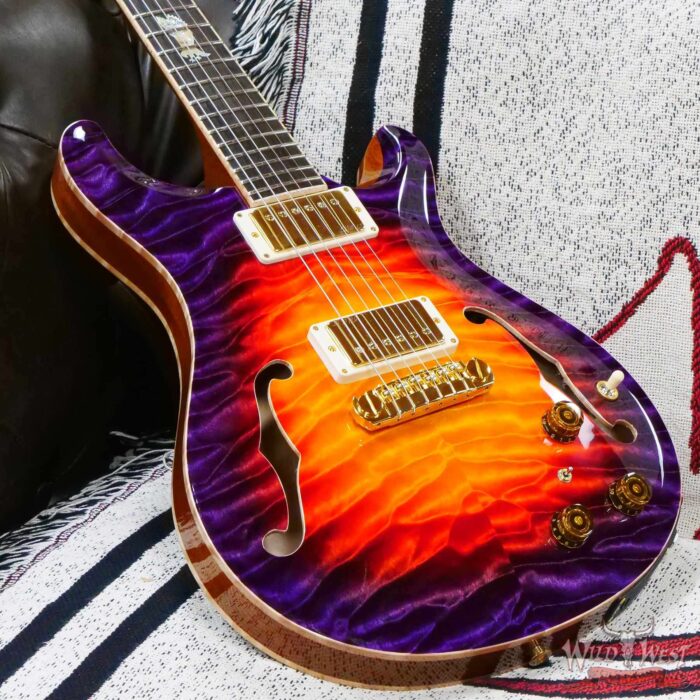 Paul Reed Smith PRS Private Stock # 10383 Quilt Top McCarty 594 Hollowbody II Piezo Brazilian Rosewood Fingerboard Indian Ocean Sunset - Image 9