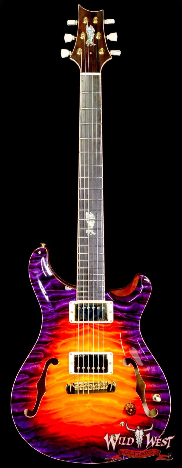 Paul Reed Smith PRS Private Stock # 10383 Quilt Top McCarty 594 Hollowbody II Piezo Brazilian Rosewood Fingerboard Indian Ocean Sunset - Image 1