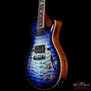 Paul Reed Smith PRS Private Stock # 10384 McCarty 594 Singlecut Hollowbody I Piezo Brazilian Rosewood Fingerboard Aqua Violet Glow Smoked Burst 5.95 LBS - Image 2