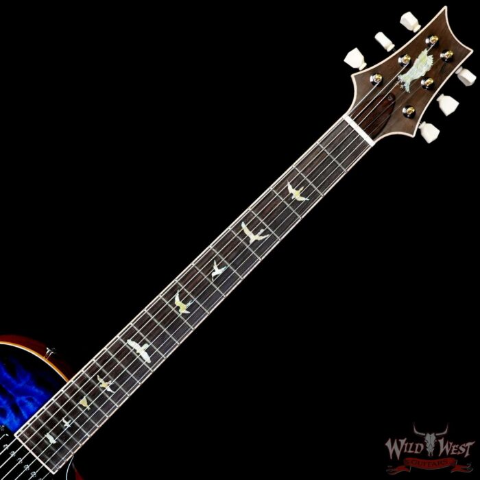 Paul Reed Smith PRS Private Stock # 10384 McCarty 594 Singlecut Hollowbody I Piezo Brazilian Rosewood Fingerboard Aqua Violet Glow Smoked Burst 5.95 LBS - Image 4