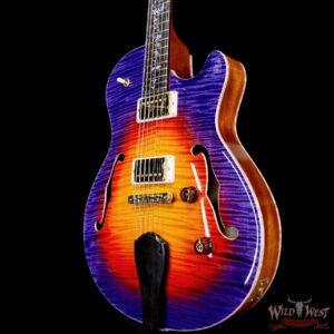 Paul Reed Smith PRS Private Stock # 11066 Singlecut Archtop II Brazilian Rosewood Fingerboard with Tree of Life Inlays Indian Ocean Sunset 5.65 LBS - Image 2