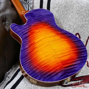 Paul Reed Smith PRS Private Stock # 11066 Singlecut Archtop II Brazilian Rosewood Fingerboard with Tree of Life Inlays Indian Ocean Sunset 5.65 LBS - Image 12