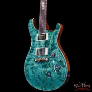 Paul Reed Smith PRS Private Stock # 11320 Custom 24 Piezo Stoptail Burl Maple Top Madagascar Rosewood Fingerboard Bahamian Blue 7.95 lbs - Image 2