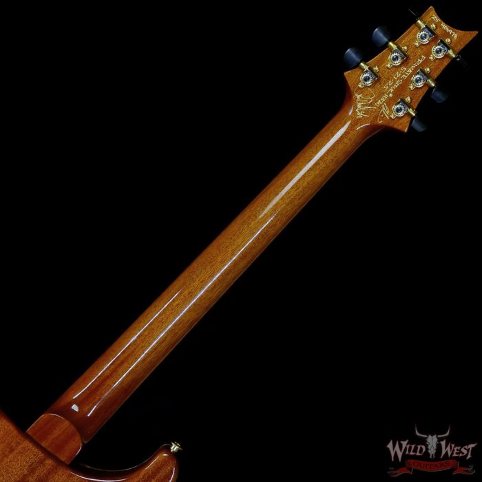 Paul Reed Smith PRS Private Stock # 11320 Custom 24 Piezo Stoptail Burl Maple Top Madagascar Rosewood Fingerboard Bahamian Blue 7.95 lbs - Image 5