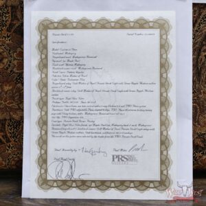 Paul Reed Smith PRS Private Stock # 11320 Custom 24 Piezo Stoptail Burl Maple Top Madagascar Rosewood Fingerboard Bahamian Blue 7.95 lbs - Image 13