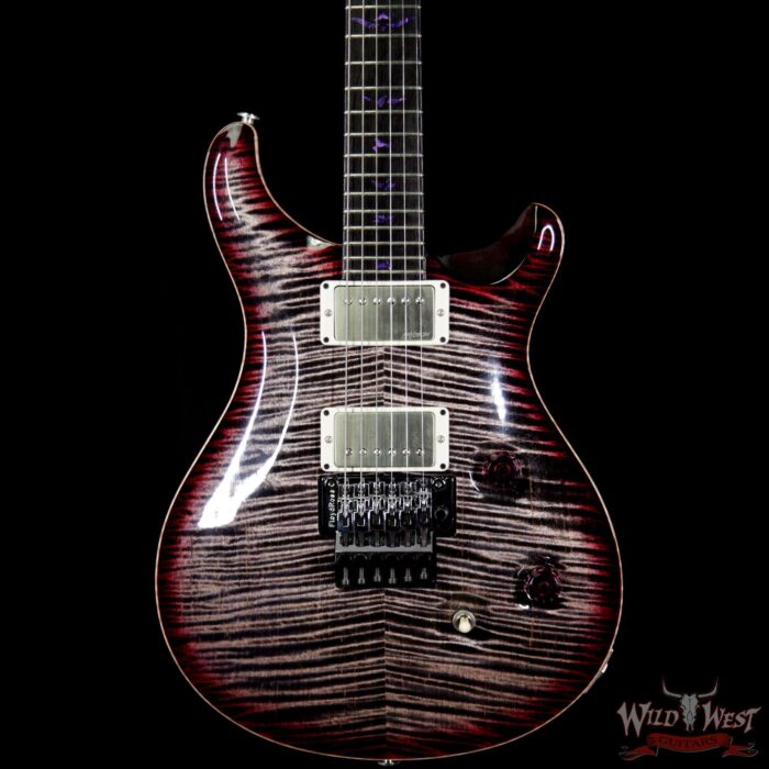 PRS PS4605 Private Stock “Vampire Floyd” Flame Custom 24 Ebony Fretboard Charcoal Purple Smoke Burst - Image 3
